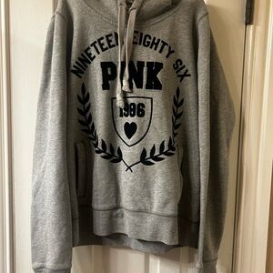 Gray PINK Victoria's Secret womens Sweater